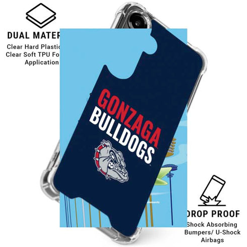 Gonzaga University Bulldogs Bold Galaxy S26 Plus Clear Case