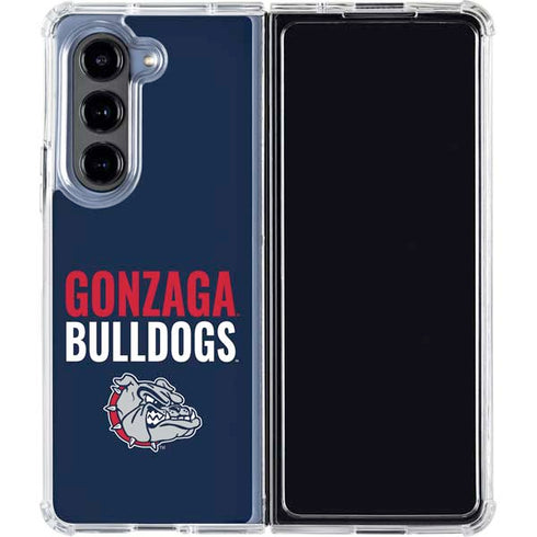 Gonzaga University Bulldogs Bold Galaxy Z Fold5 5G Clear Case
