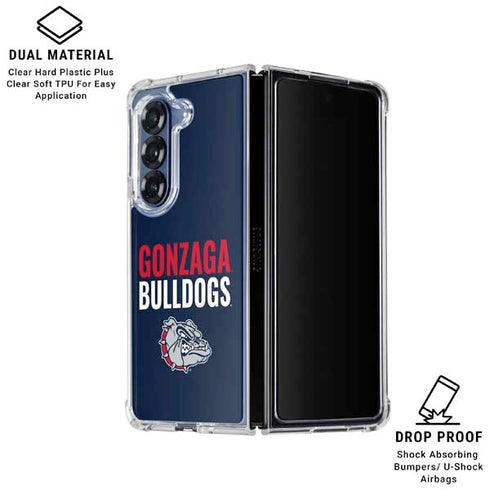 Gonzaga University Bulldogs Bold Galaxy Z Fold7 Clear Case