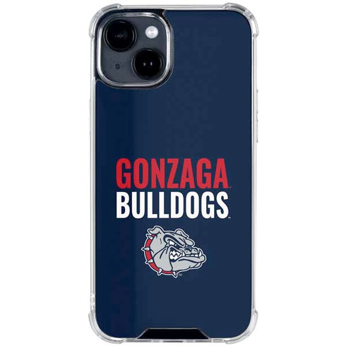 Gonzaga University Bulldogs Bold iPhone 15 Clear Case