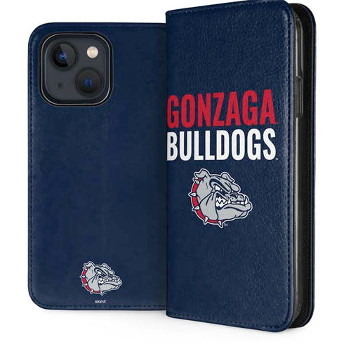 Gonzaga University Bulldogs Bold iPhone 15 Plus Folio Case