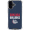 Gonzaga University Bulldogs Bold iPhone 16 Plus Clear Case