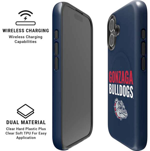 Gonzaga University Bulldogs Bold iPhone 16 Plus Magsafe Impact Case