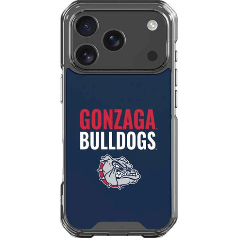 Gonzaga University Bulldogs Bold iPhone 18 Pro Clear Case