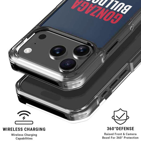 Gonzaga University Bulldogs Bold iPhone 18 Pro Clear Case