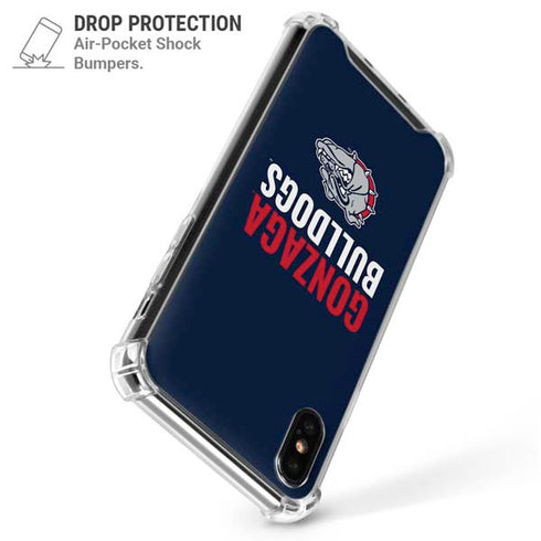 Gonzaga University Bulldogs Bold iPhone X/XS Clear Case