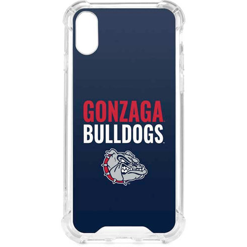 Gonzaga University Bulldogs Bold iPhone XS Clear Case