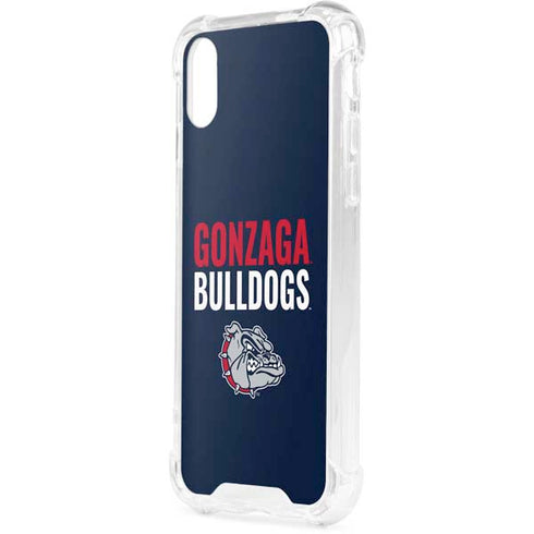 Gonzaga University Bulldogs Bold iPhone XS Clear Case