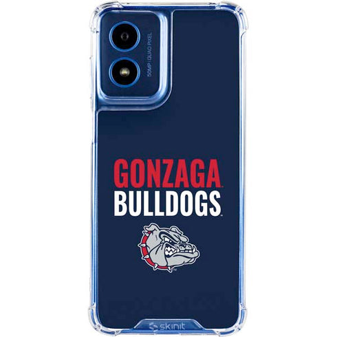 Gonzaga University Bulldogs Bold Moto G 5G (2024) Clear Case
