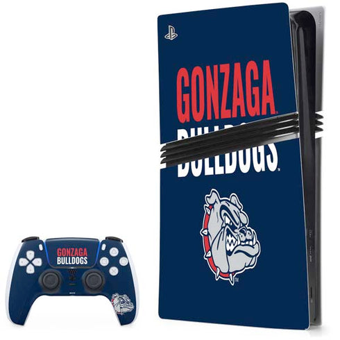 Gonzaga University Bulldogs Bold PS5 Pro Bundle Skin