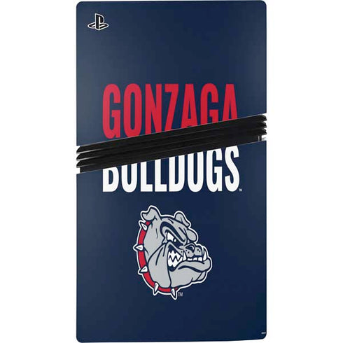 Gonzaga University Bulldogs Bold PS5 Pro Disk Bundle Skin