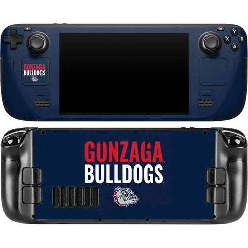 Gonzaga University Bulldogs Bold Steam Deck Handheld Gaming Computer OLED Skin