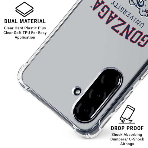 Gonzaga University Collegiate Text Galaxy A36 5G Clear Case