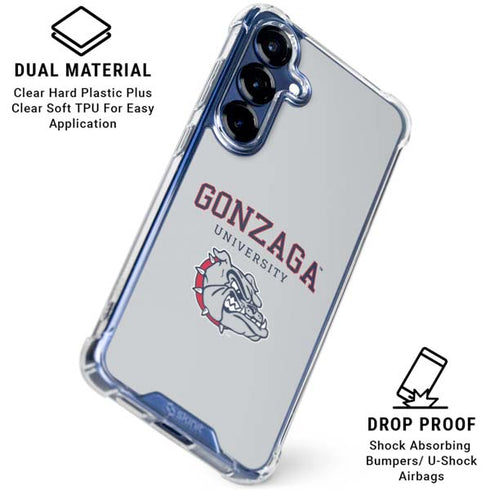 Gonzaga University Collegiate Text Galaxy S25 Clear Case