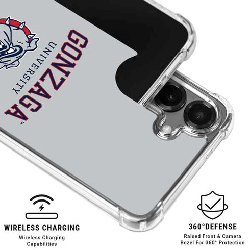 Gonzaga University Collegiate Text Galaxy S26 Clear Case