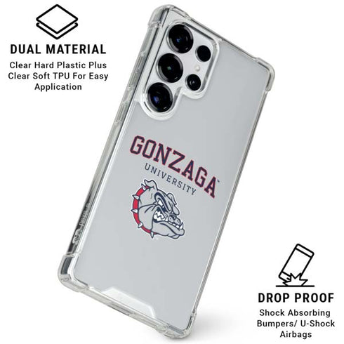 Gonzaga University Collegiate Text Galaxy S26 Ultra Clear Case