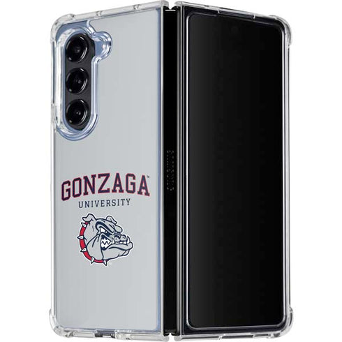 Gonzaga University Collegiate Text Galaxy Z Fold5 5G Clear Case