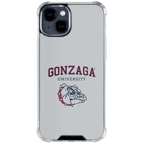 Gonzaga University Collegiate Text iPhone 15 Clear Case