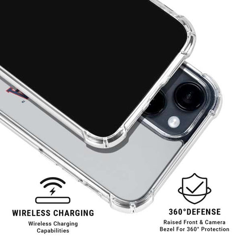 Gonzaga University Collegiate Text iPhone 15 Clear Case