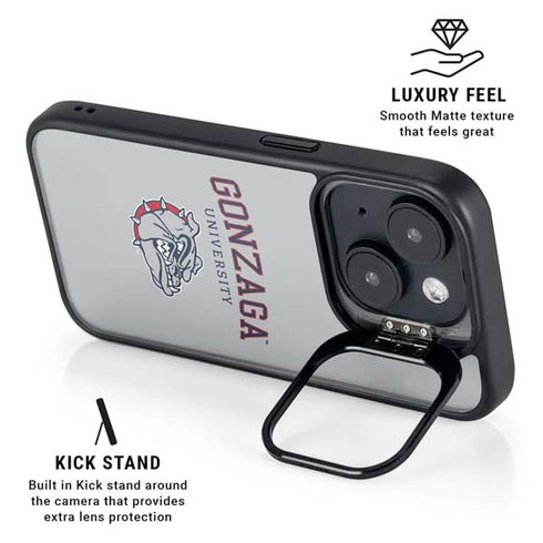 Gonzaga University Collegiate Text iPhone 15 Kickstand Case