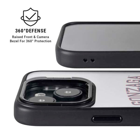 Gonzaga University Collegiate Text iPhone 15 Kickstand Case