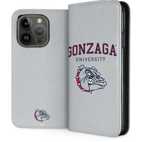 Gonzaga University Collegiate Text iPhone 15 Pro Folio Case