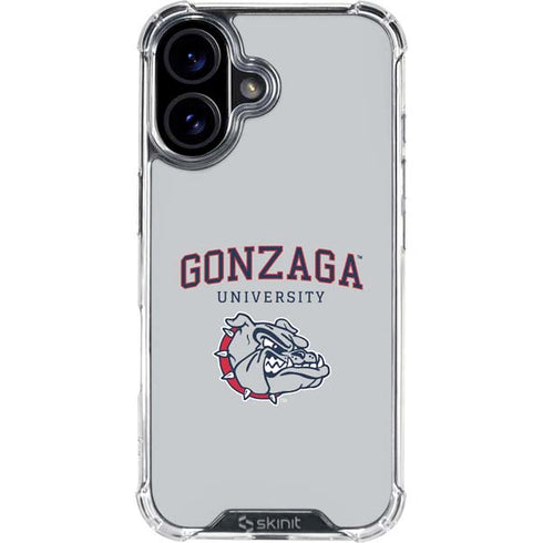 Gonzaga University Collegiate Text iPhone 16 Clear Case