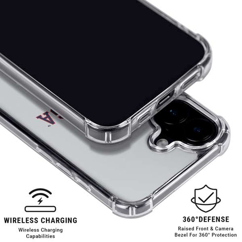 Gonzaga University Collegiate Text iPhone 16 Clear Case