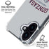 Gonzaga University Collegiate Text iPhone 16 Clear Case