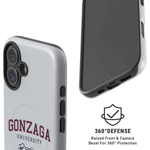 Gonzaga University Collegiate Text iPhone 16 Magsafe Impact Case