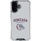 Gonzaga University Collegiate Text iPhone 16 Plus Clear Case