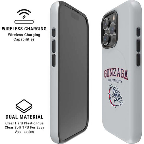 Gonzaga University Collegiate Text iPhone 16 Pro Max Magsafe Impact Case