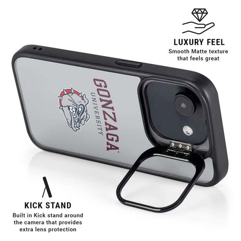 Gonzaga University Collegiate Text iPhone 16e Kickstand Case