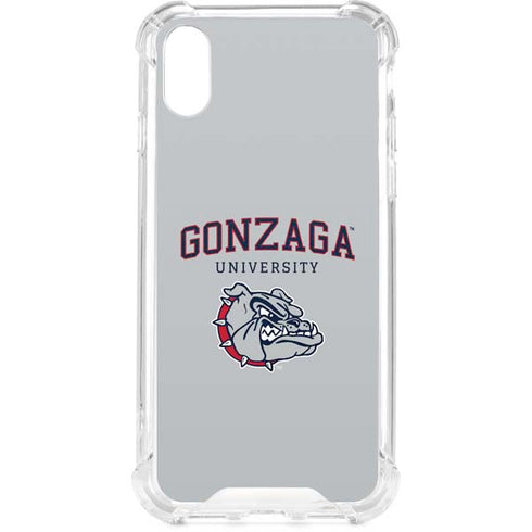 Gonzaga University Collegiate Text iPhone XS Clear Case