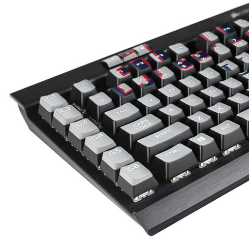Gonzaga University Collegiate Text K95 RGB PLATINUM Mechanical Gaming Keyboard Skin