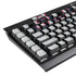Gonzaga University Collegiate Text K95 RGB PLATINUM Mechanical Gaming Keyboard Skin