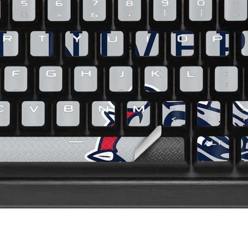Gonzaga University Collegiate Text K95 RGB PLATINUM Mechanical Gaming Keyboard Skin