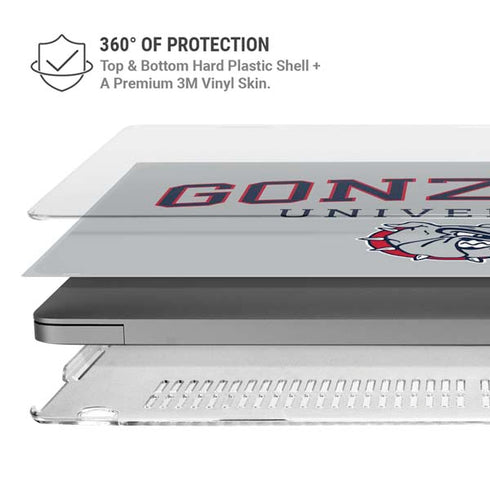 Gonzaga University Collegiate Text MacBook Pro 14in (2021-24) Case plus Skin