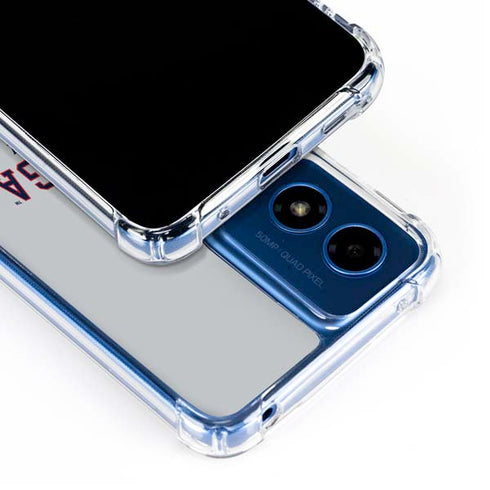 Gonzaga University Collegiate Text Moto G Play 4G (2024) Clear Case
