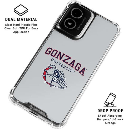 Gonzaga University Collegiate Text Moto G Power 5G (2024) Clear Case