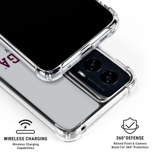 Gonzaga University Collegiate Text Moto G Power 5G (2024) Clear Case