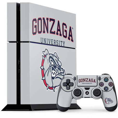 Gonzaga University Collegiate Text PlayStation PS4 Skins