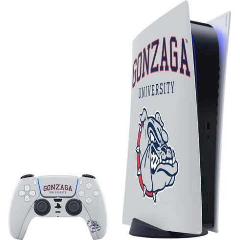 Gonzaga University Collegiate Text PlayStation PS5 Skins
