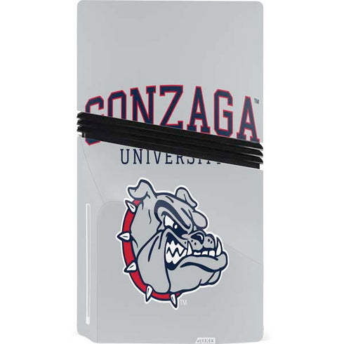 Gonzaga University Collegiate Text PS5 Pro Disk Bundle Skin