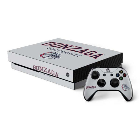 Gonzaga University Collegiate Text Xbox One Skins