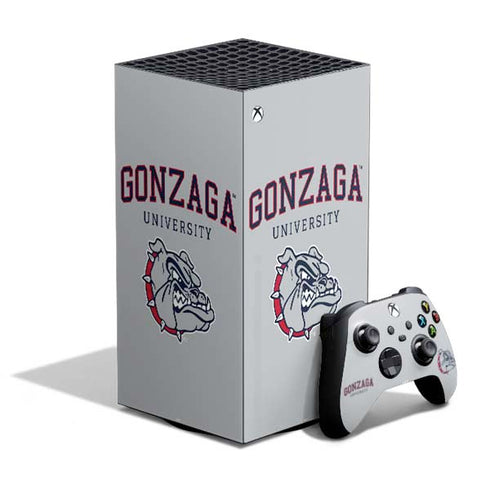 Gonzaga University Collegiate Text XBox Series X Digital Edition Bundle Skin