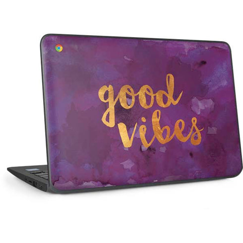 Good Vibes HP Chromebook Skin