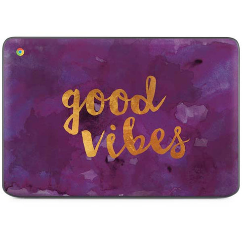 Good Vibes HP Chromebook Skin