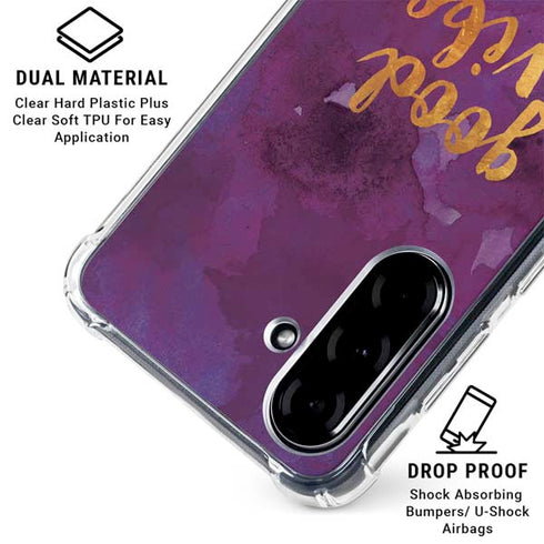 Good Vibes Galaxy A36 5G Clear Case
