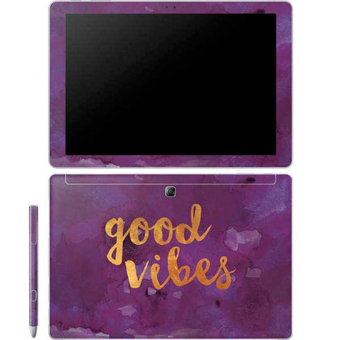 Good Vibes Galaxy Book 12in Skin